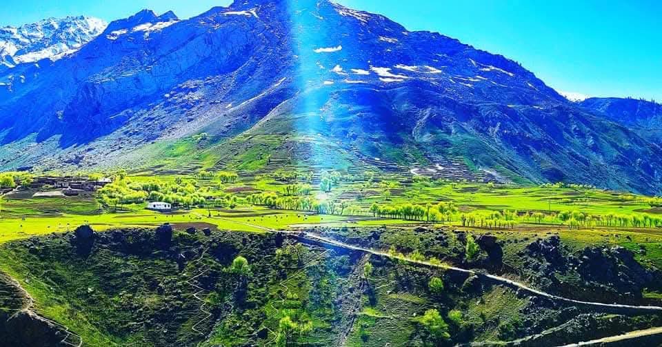 Rupal Valley with panoramic mountain views