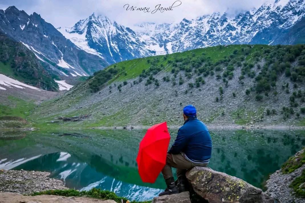 Rama Lake surrounded by lush hills with trout fishing