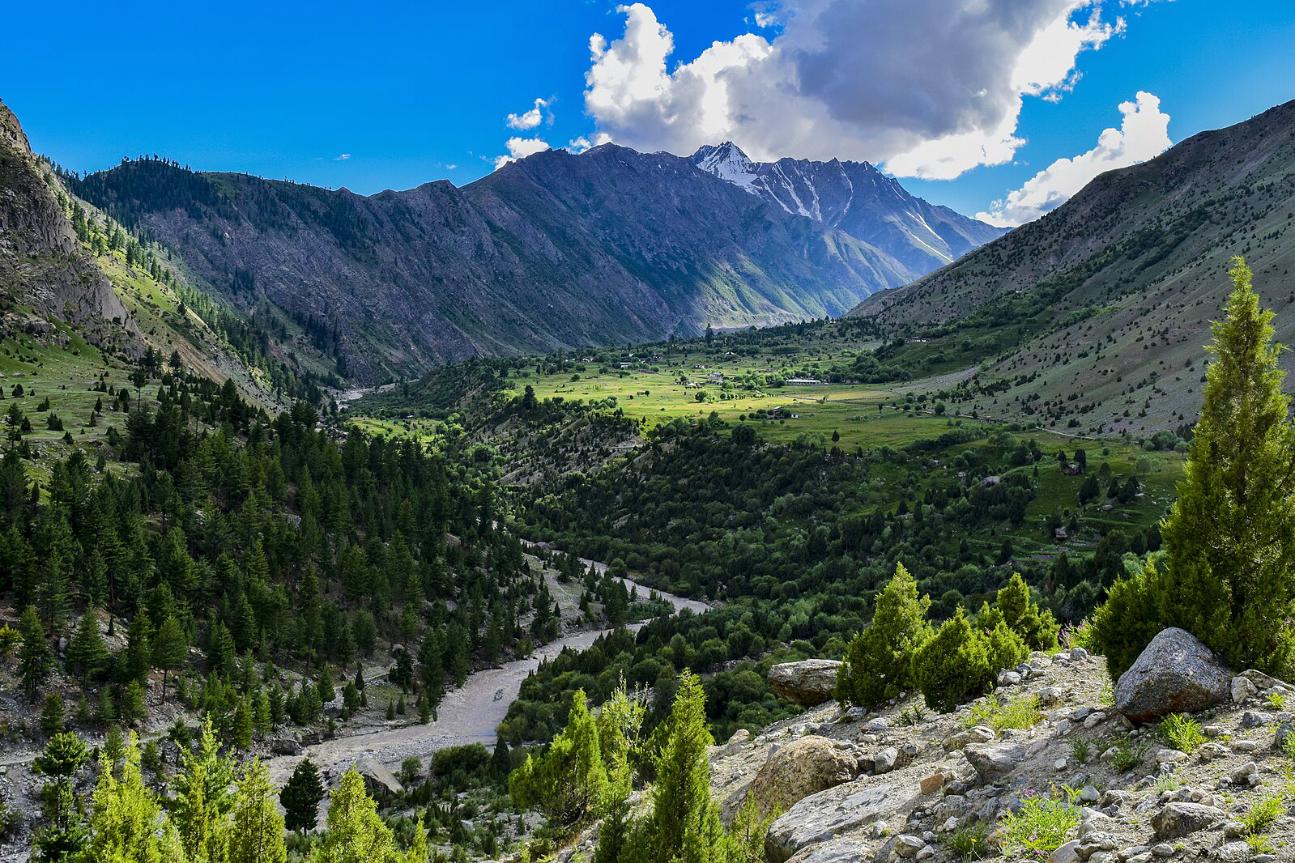 Rupal Valley with Nanga Parbat in the background